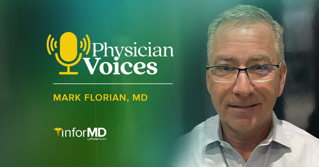 Headshot of Mark Florian, MD, a solo practitioner and internist in Bryan, Texas.