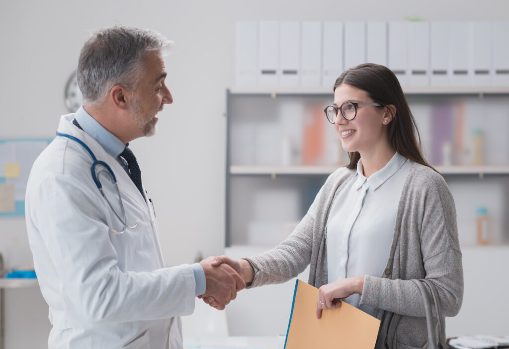 Doctor leaving residency and joining a private practice.